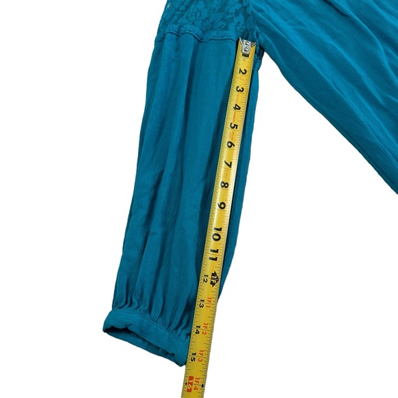 Roaman’s  Women's Plus Size Lace V-Neck Big Shirt Top Size 20W - Picture 12 of 17